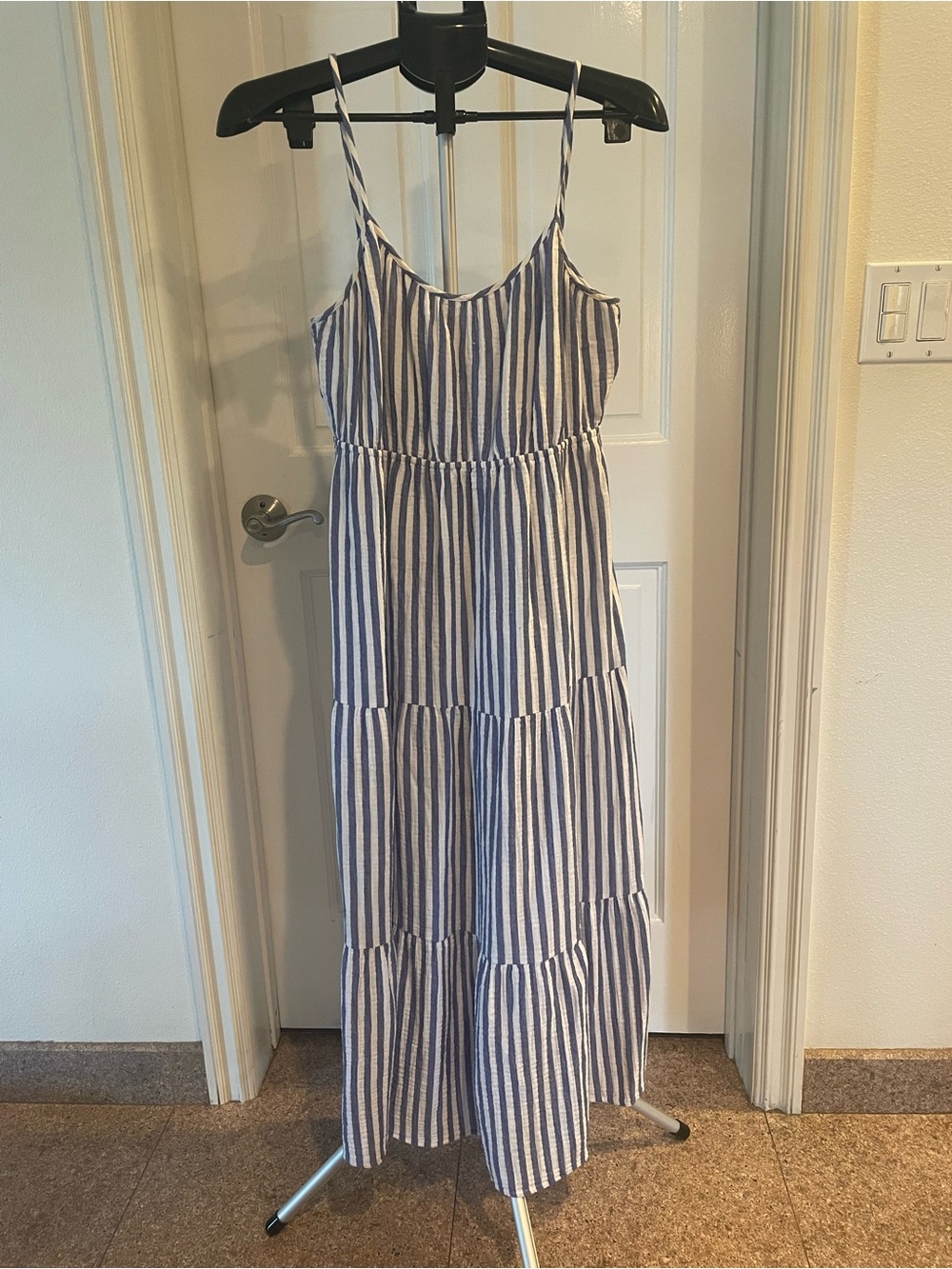 Rails Blue and White Striped Sundress